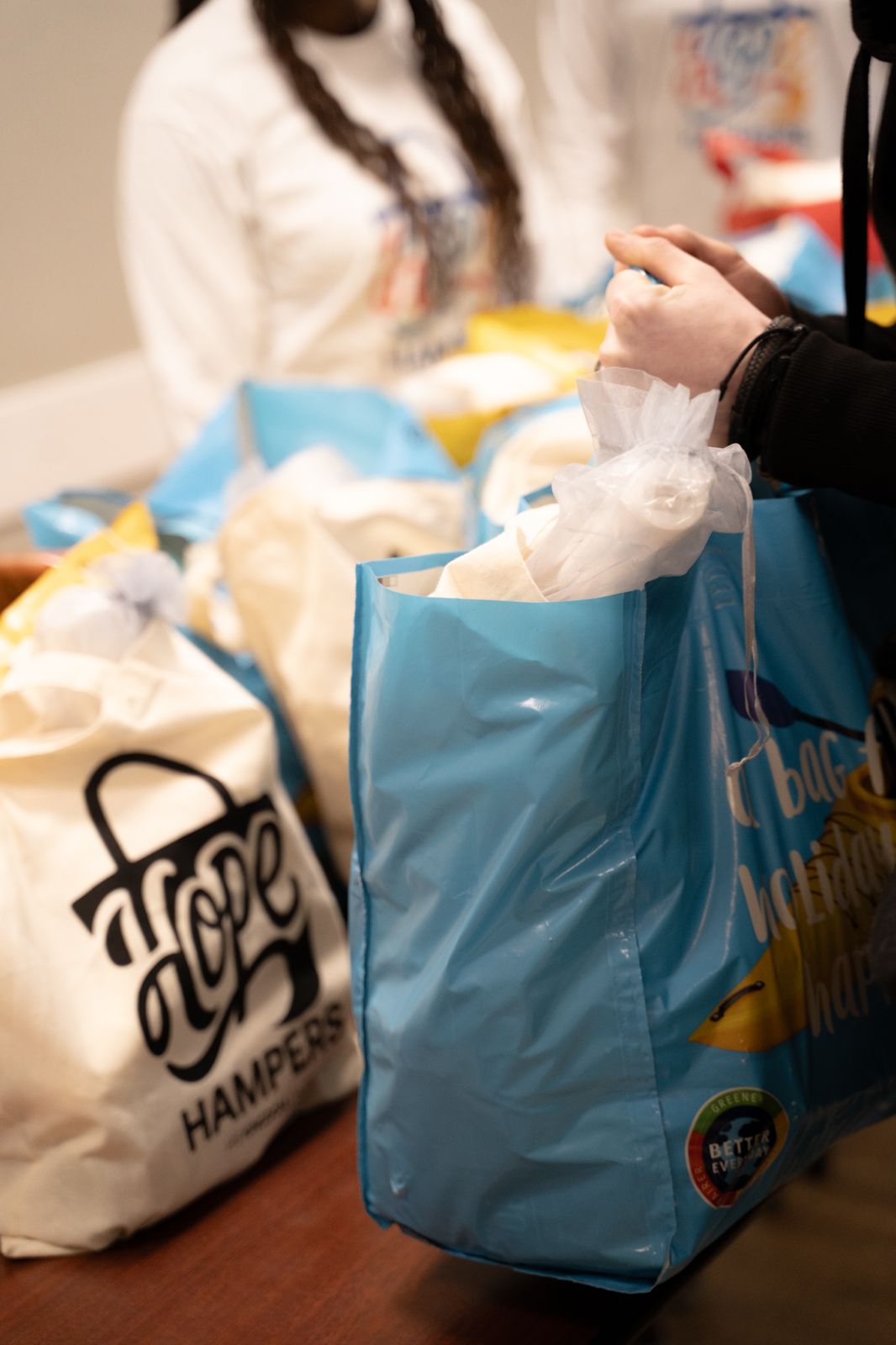 Hope Hampers in action